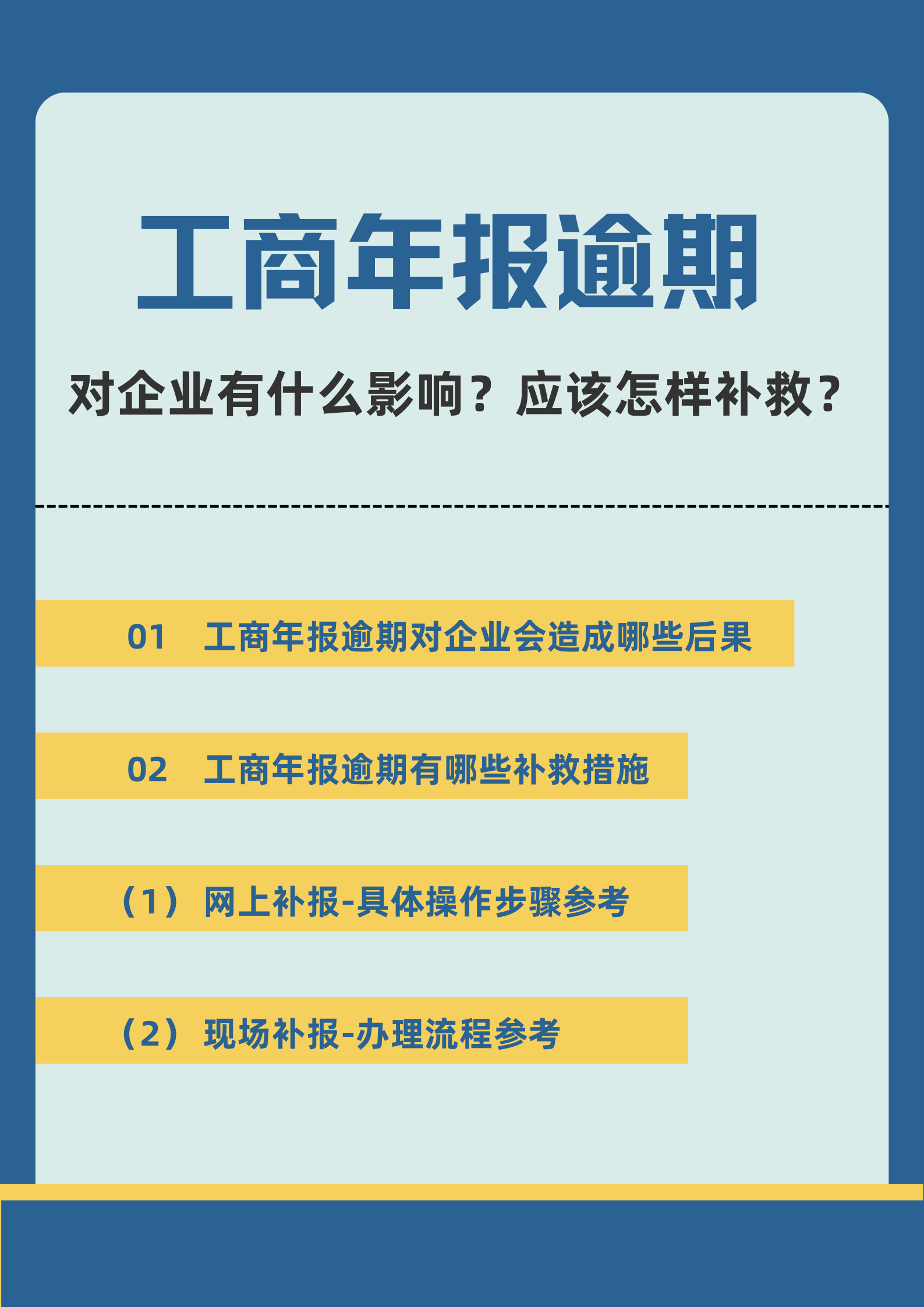 企业逾期提交年报结果,实用!工商年报逾期填报有什么后果?应该怎样补救呢