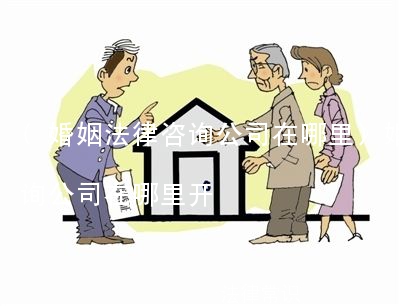 (婚姻法律咨询公司在哪里)婚姻法律咨询公司在哪里开