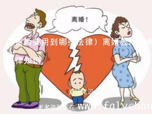 (离婚要用到哪些法律)离婚要用到哪些法律知识