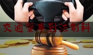 交通肇事到法制科（「每天一点法律知识」交通肇事罪的立案标准）