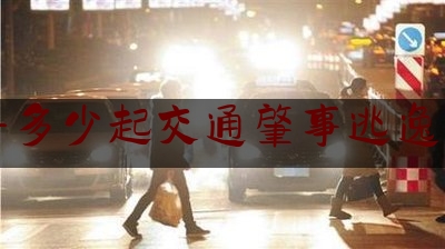 寻乌每年多少起交通肇事逃逸怎么处罚（交通事故肇事逃逸应该如何处罚）