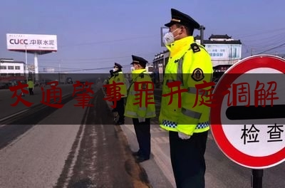 长见识!交通肇事罪开庭调解,全国法院道路交通事故纠纷诉前调解平台官网