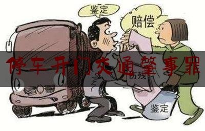 分享看法速递:停车开门交通肇事罪,司机开门杀后续判决