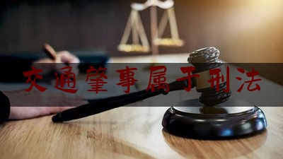 交通肇事属于刑法（交通肇事罪的刑事责任）