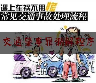 给大家普及一下交通肇事罪调解程序,交通事故协商协议书