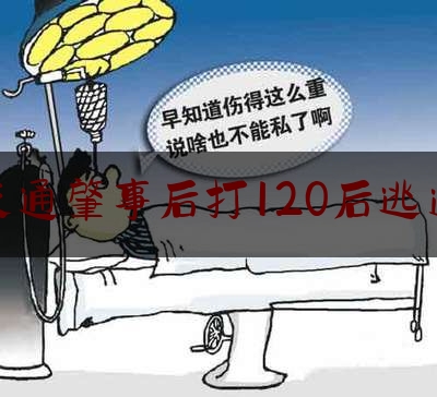 交通肇事后打120后逃逸（宝马撞孩子）