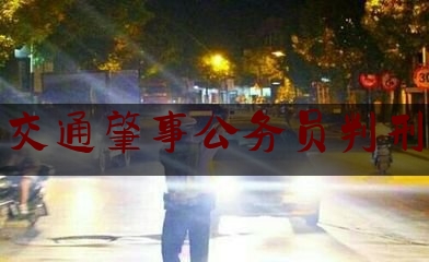 交通肇事公务员判刑（公务人员驾驶车辆导致人死亡）