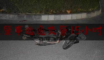 交通肇事逃逸交警15小时破案（送外卖肇事逃逸）