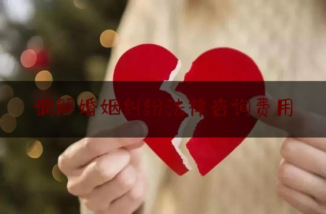 调解婚姻纠纷法律咨询费用