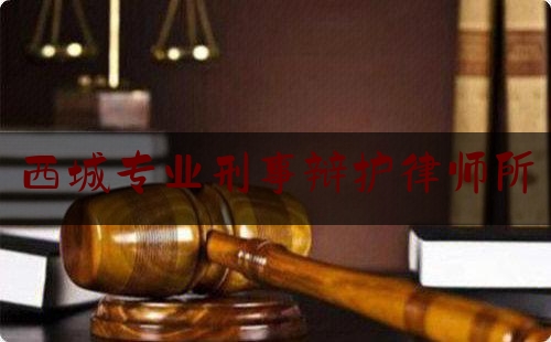 西城专业刑事辩护律师所