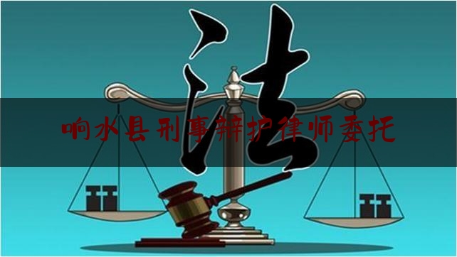 响水县刑事辩护律师委托