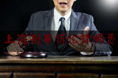 上海刑事诉讼律师费（上海刑事案件律师费多少）