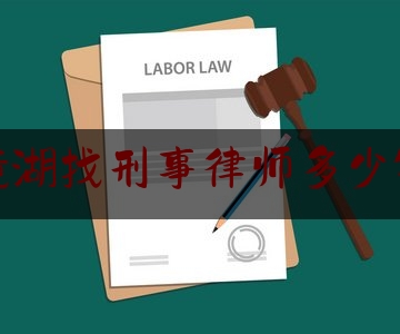 镜湖找刑事律师多少钱（律师跟进刑事案件费用多少）