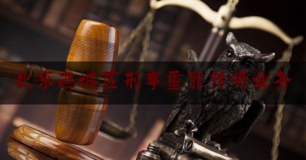 北京西城区刑事重罪律师业务（北京西城区刑事重罪律师业务办理）