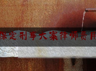 给大伙科普下河北保定刑事大案律师费用标准,检察院异地阅卷规定