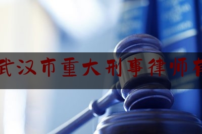 湖北武汉市重大刑事律师有哪些（武汉十大刑事律师）