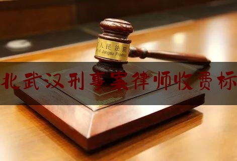 湖北武汉刑事案律师收费标准（武汉刑事案件律师费大约多少）