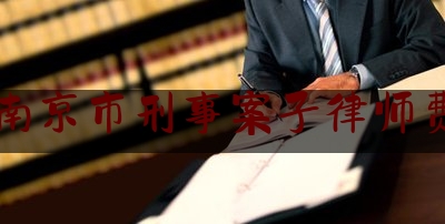 南京市刑事案子律师费（南京律师刑事案件收费标准）