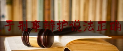 关于刑事辩护说法正确的（刑事诉讼法关于辩护权的规定）