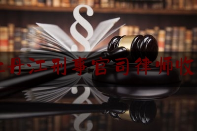 牡丹江刑事官司律师收费（牡丹江刑事官司律师收费多少钱）