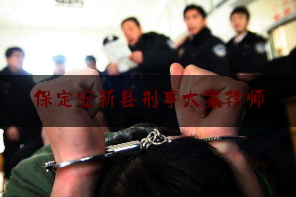 保定安新县刑事大案律师（保定安新县律师事务所）