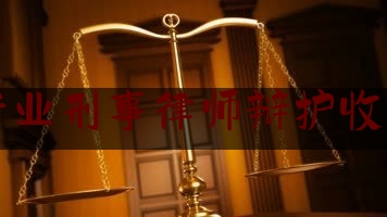 专业刑事律师辩护收费