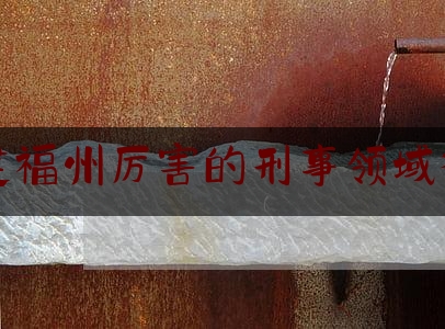 福建福州厉害的刑事领域律师（福州刑事辩护律师排名）