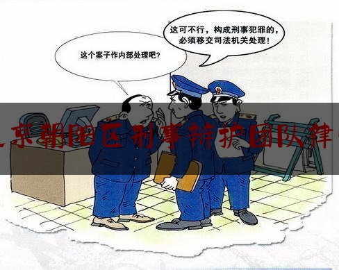 北京朝阳区刑事辩护团队律师（北京朝阳刑事好律师）