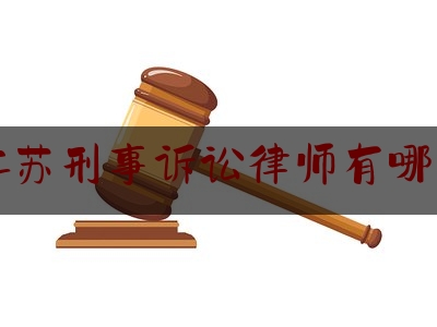 江苏刑事诉讼律师有哪些（江苏刑事诉讼律师有哪些公司）