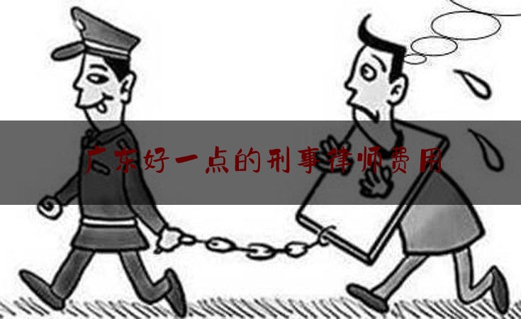 广东好一点的刑事律师费用（广东有名的刑事辩护律师）