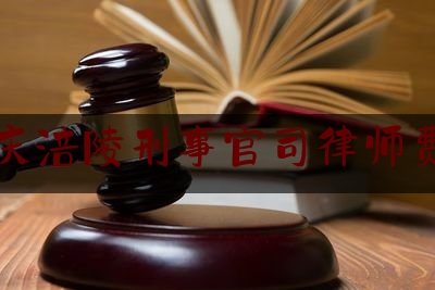 重庆涪陵刑事官司律师费用