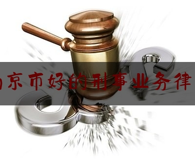 南京市好的刑事业务律师（南京最好刑事律师）