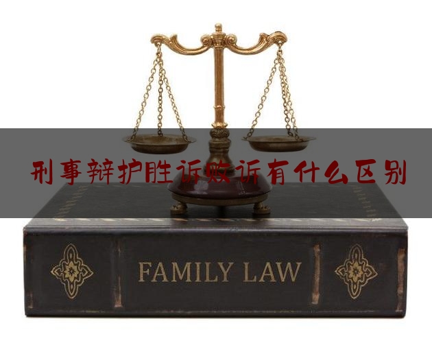 刑事辩护胜诉败诉有什么区别（刑事诉讼败诉）