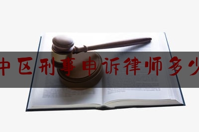 市中区刑事申诉律师多少钱（市中区刑事申诉律师多少钱一个月）