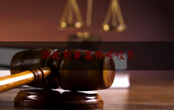 湖北刑事案律师收费