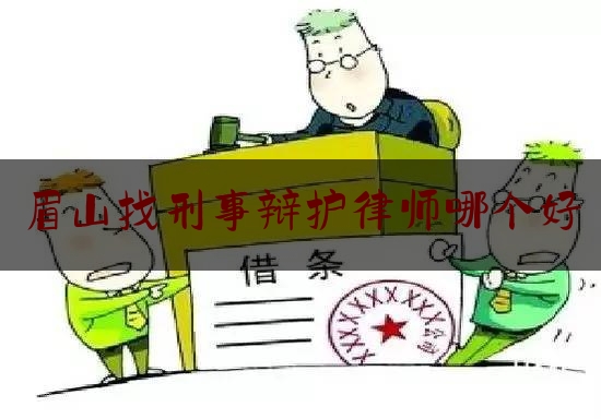 眉山找刑事辩护律师哪个好（眉山律师事务所免费咨询）