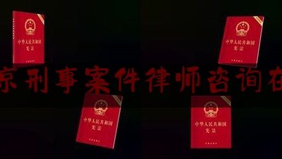 北京刑事案件律师咨询在线（北京刑事案件律师所）