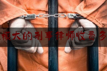 规模大的刑事律师收费多少（一般的刑事律师费用多少钱）