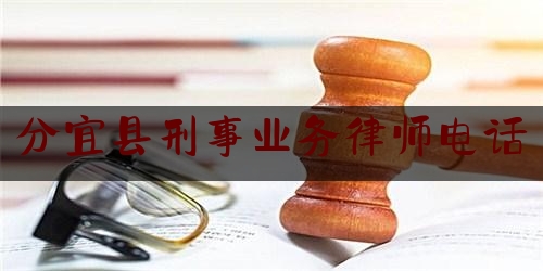 分宜县刑事业务律师电话（分宜县刑事业务律师电话是多少）