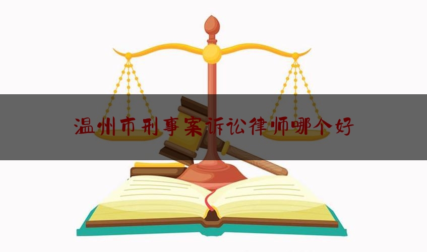 温州市刑事案诉讼律师哪个好（温州比较好的刑事律师）