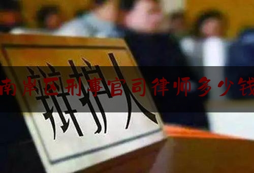 南岸区刑事官司律师多少钱（重庆做刑事辩护的律师）